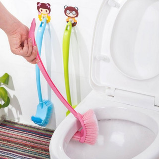 Dụng cụ cọ vệ sinh toilet 2 đầu, chổi cọ toilet 2 đầu cọ, chổi đánh bồn cầu