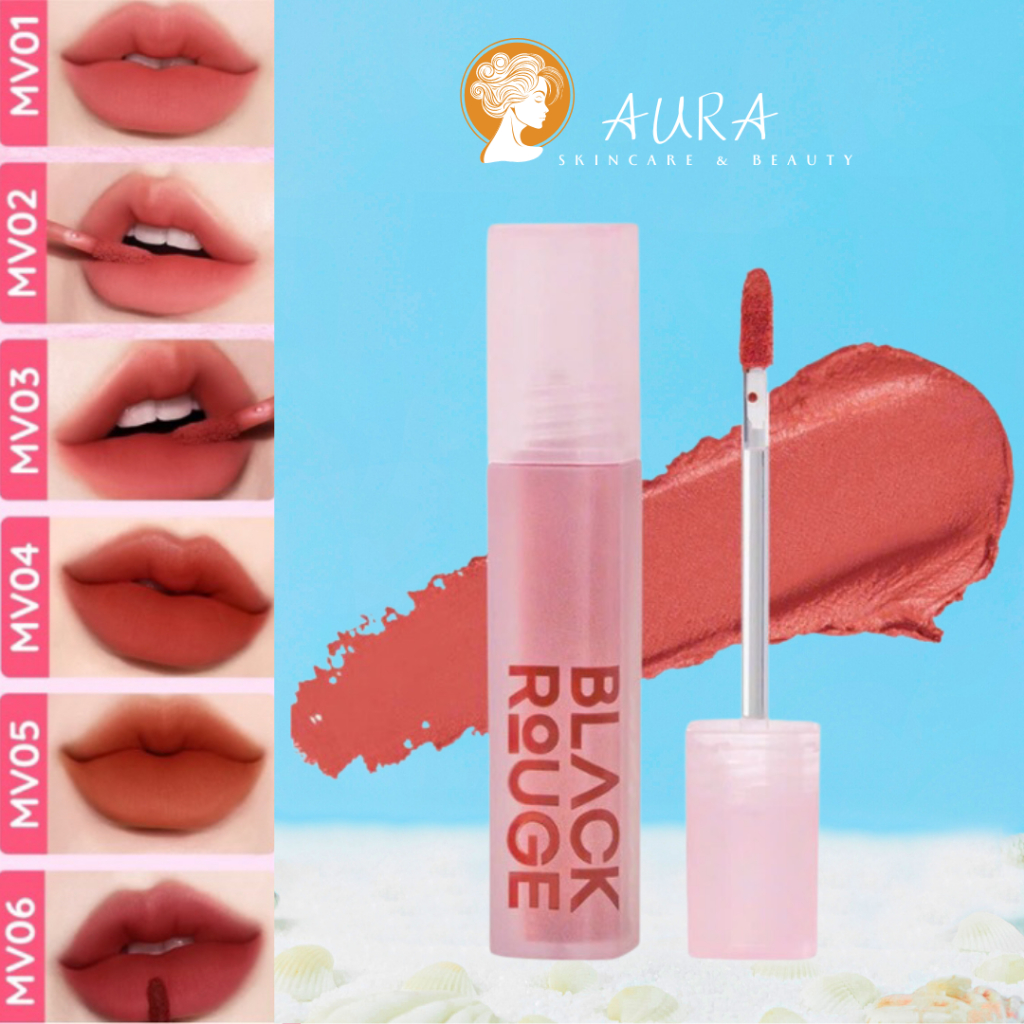 Son Kem Black Rouge Muddish Cushion Velvet Màu MV01, MV02, MV03, MV04, MV05, MV06 34.8g