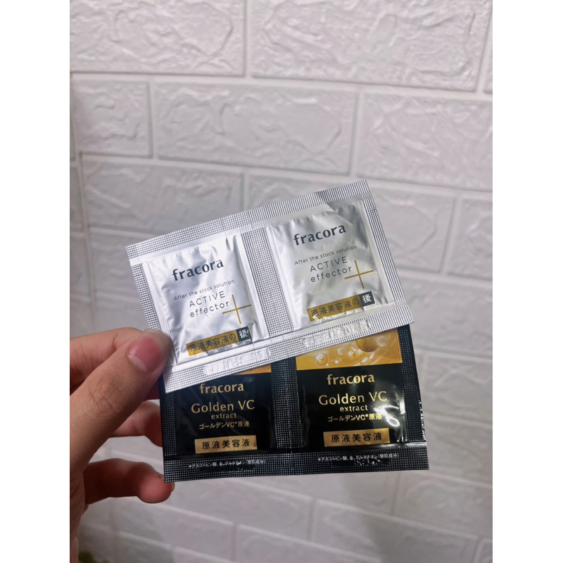 Serum và Kem dưỡng cao cấp Fracora Golden Extract VC