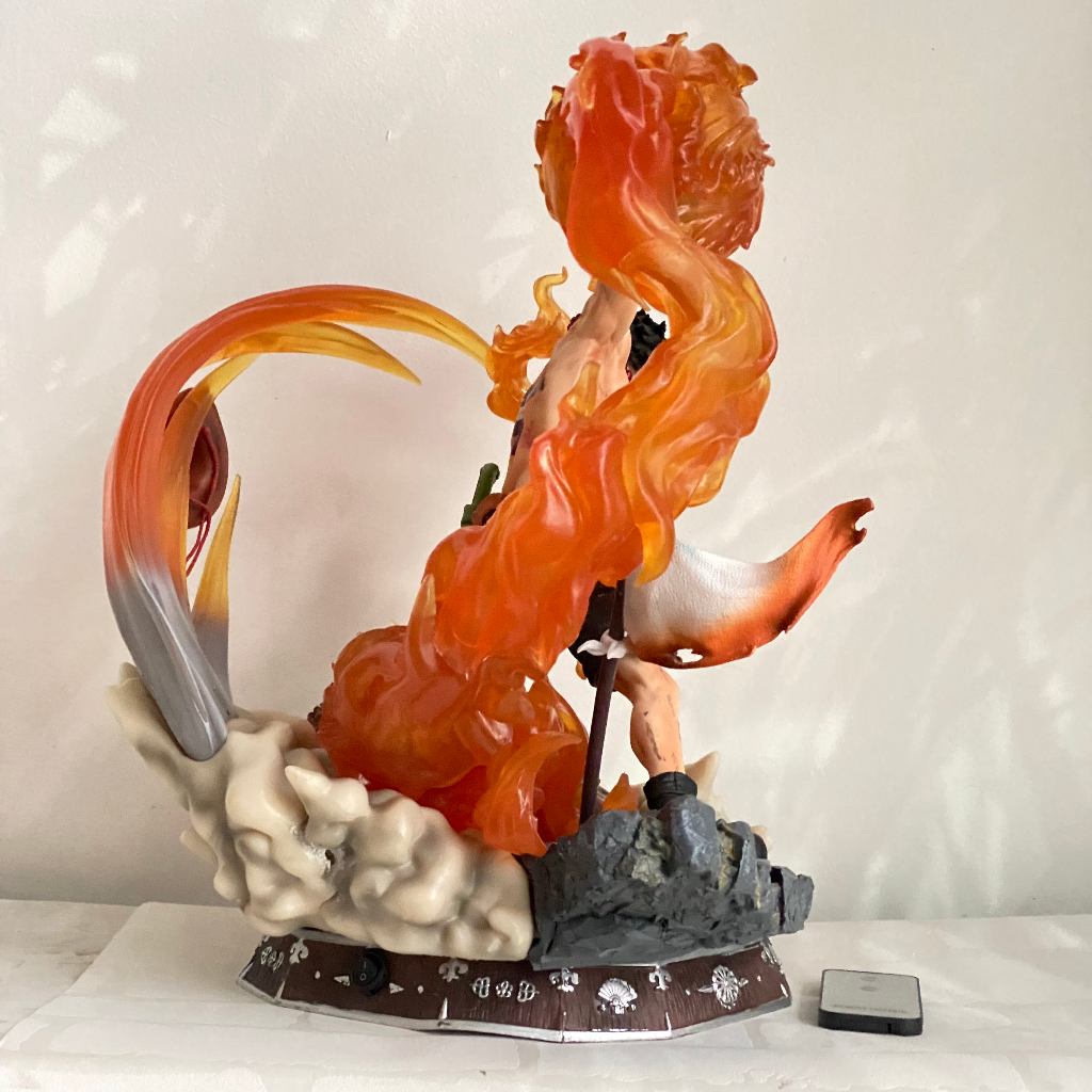 Mô hình ACE hỏa quyền LED cực đẹp cao 38CM nặng 3.7kg - Mô hình Ace có đèn LED và đồ điều khiển - One piece ace