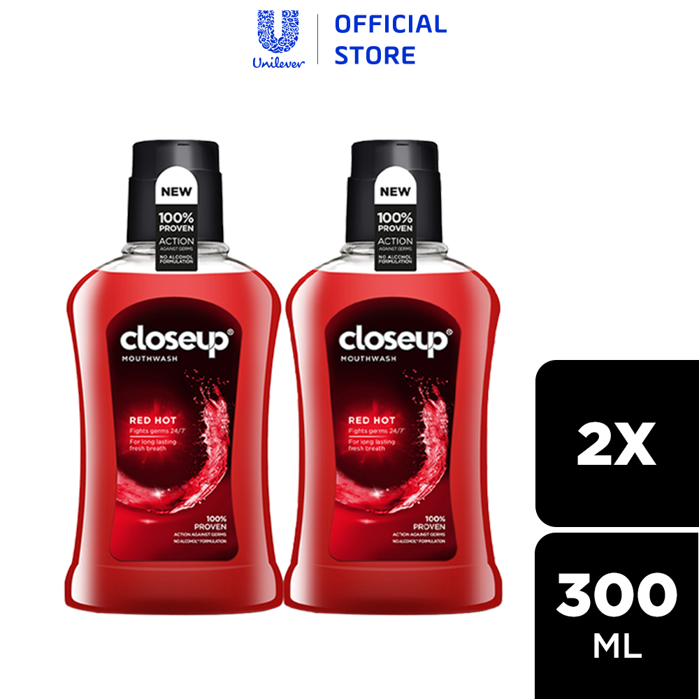 Combo 2 nước súc miệng CloseUp Red Hot (300mlx2)