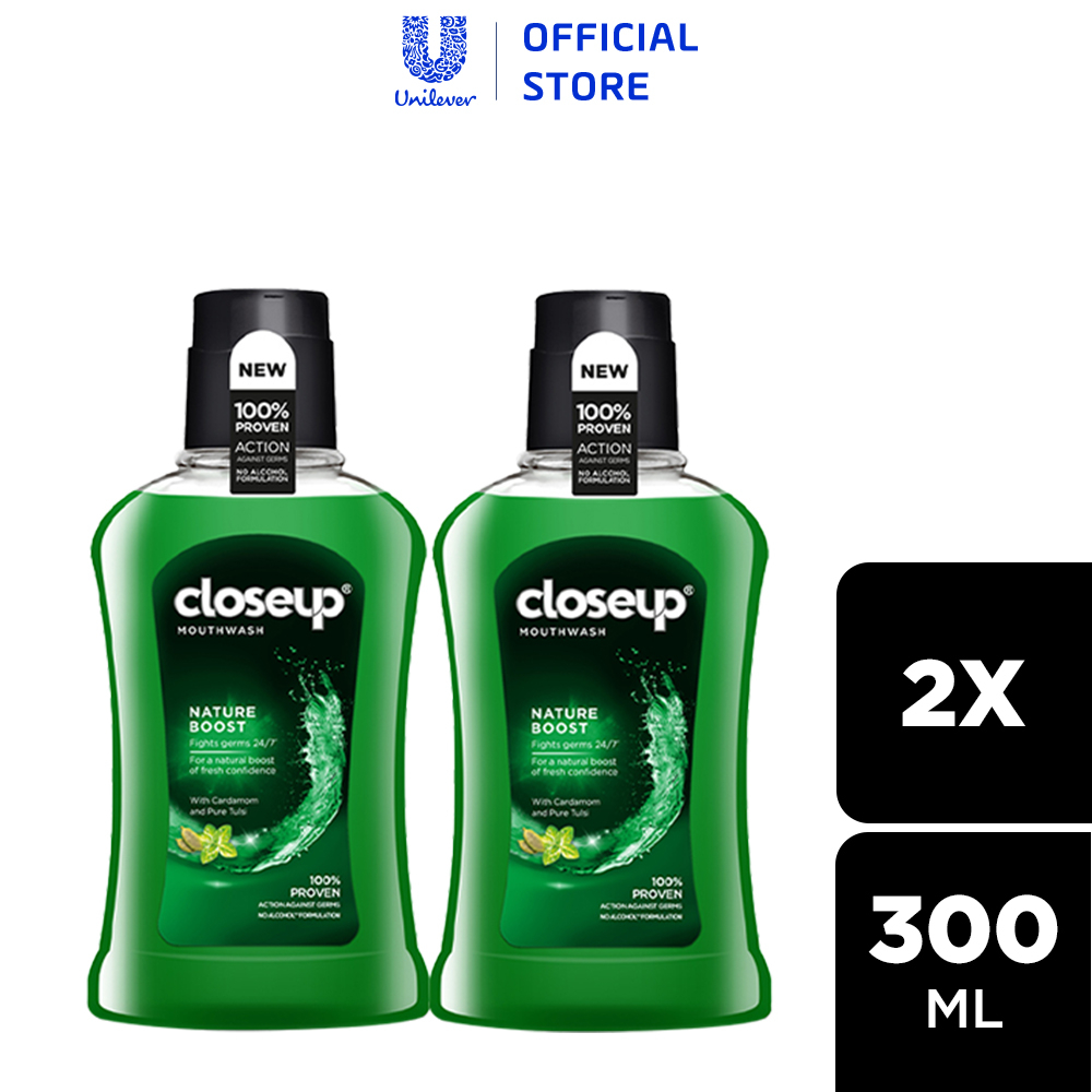 Combo 2 nước súc miệng CloseUp Nature Boost