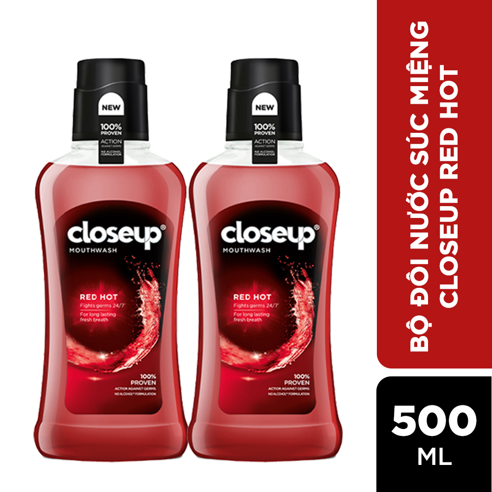 Combo 2 nước súc miệng CloseUp Red Hot