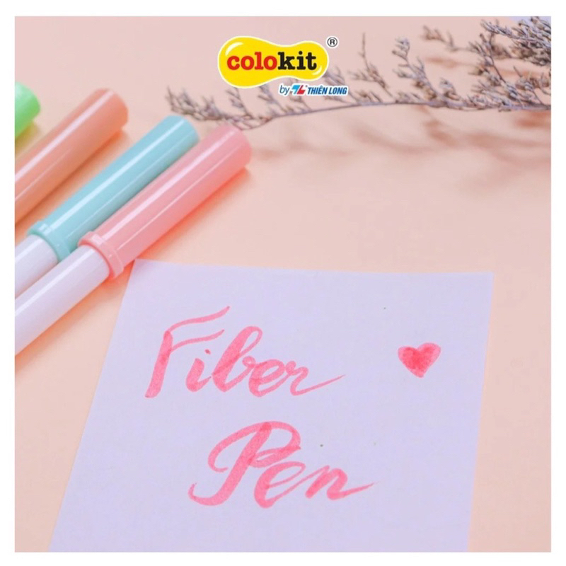 Bút lông 20 màu Pastel Fiber Pen SWM-C008_màu rửa được