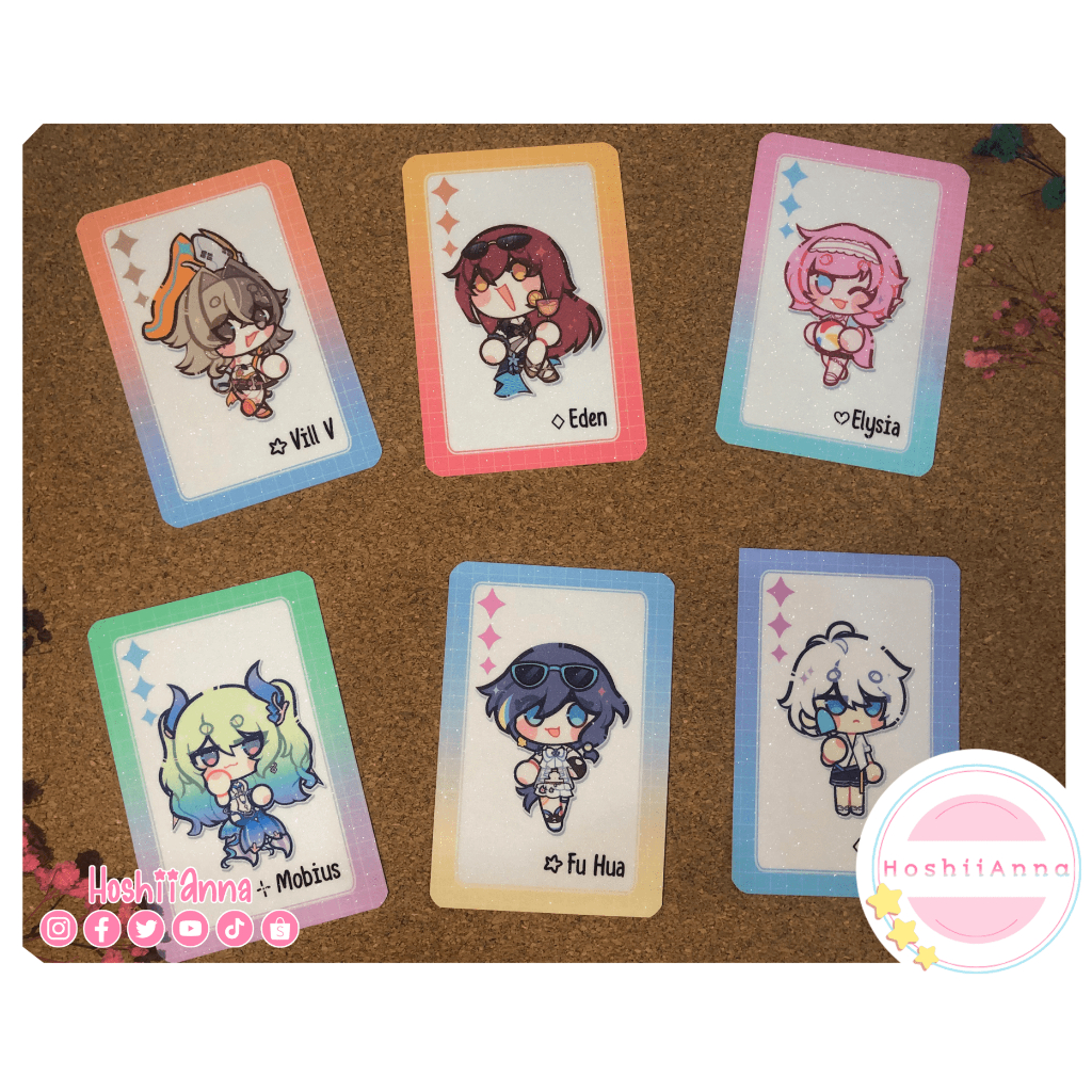 Gacha card bo góc 13 Anh Kiệt Trục Hỏa  - Honkai Impact 3rd