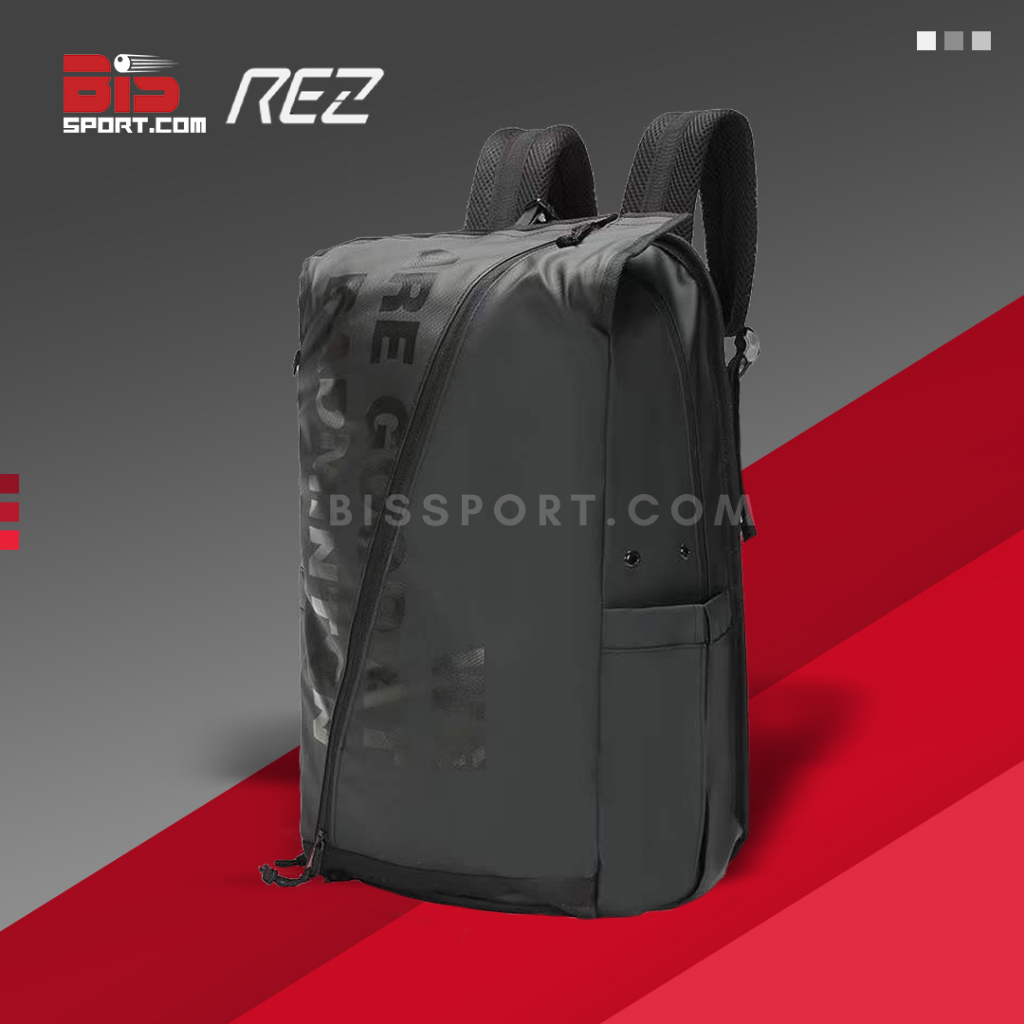 Ba Lô Cầu Lông Chính Hãng Rez - Đa Năng, Thiết Kế Origami, Chống Thấm Nước, Có Ngăn Đựng Vợt Giày Riêng