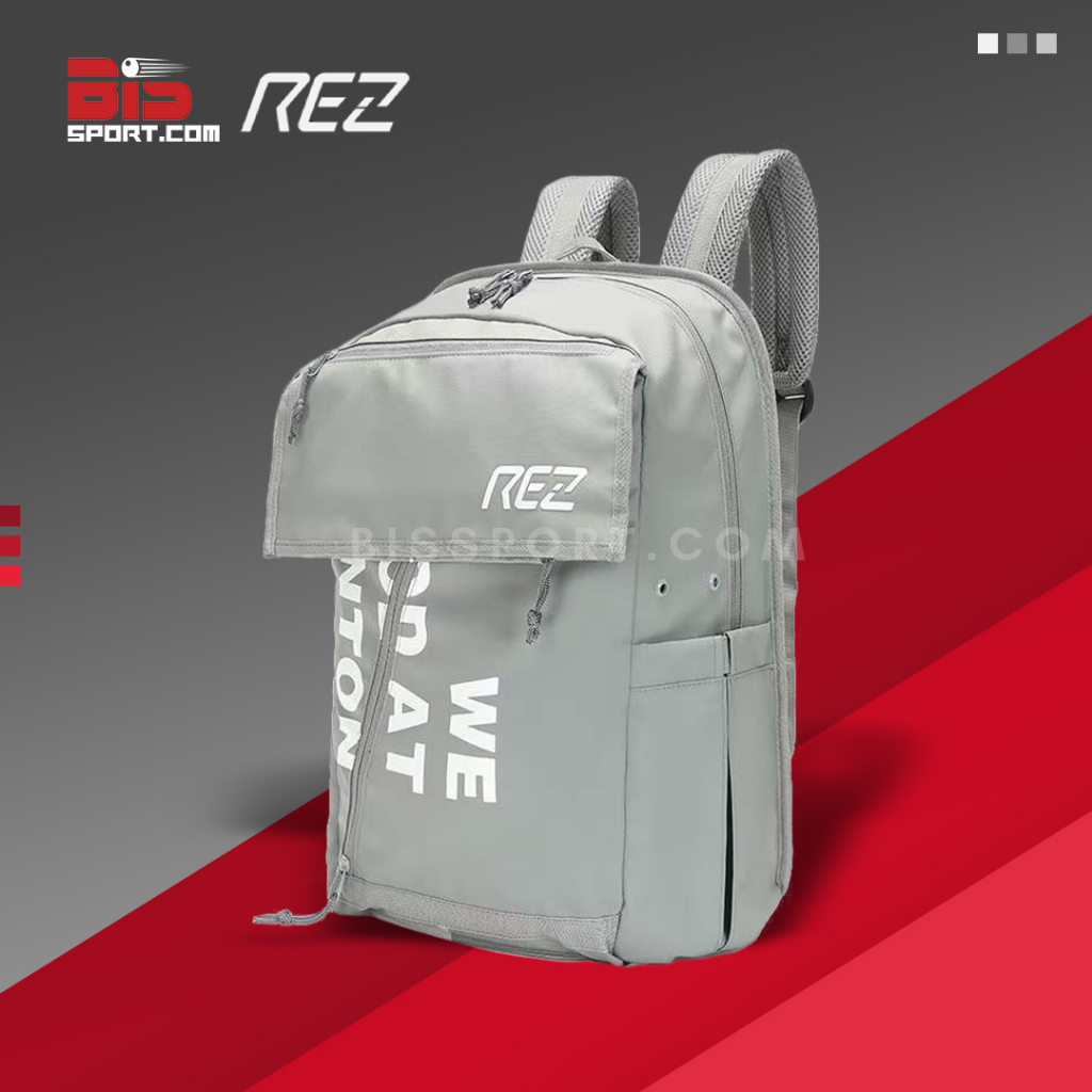 Ba Lô Cầu Lông Chính Hãng Rez - Đa Năng, Thiết Kế Origami, Chống Thấm Nước, Có Ngăn Đựng Vợt Giày Riêng