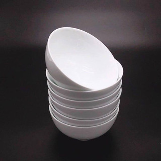 5 Cái Chén Sứ Trắng Trơn