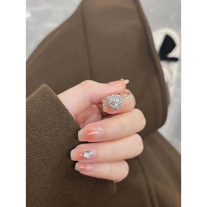NHẪN PAN.DO.RA HÌNH TRÁI TIM FULL BOX
