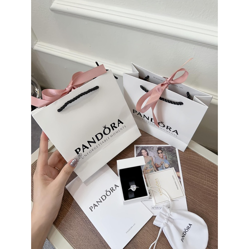 NHẪN PAN.DO.RA HÌNH TRÁI TIM FULL BOX