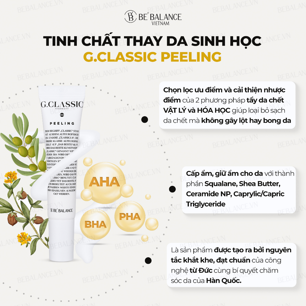 Tinh chất tái sinh làn da đa tầng Be'Balance G.Classic Peeling Kit (6gr)