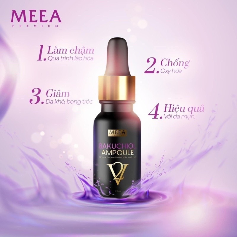 Combo kem face cá hồi V2 Pro + Tinh chất serum BAKUCHIOL AMPOULE MEEA - 30g + 30ml