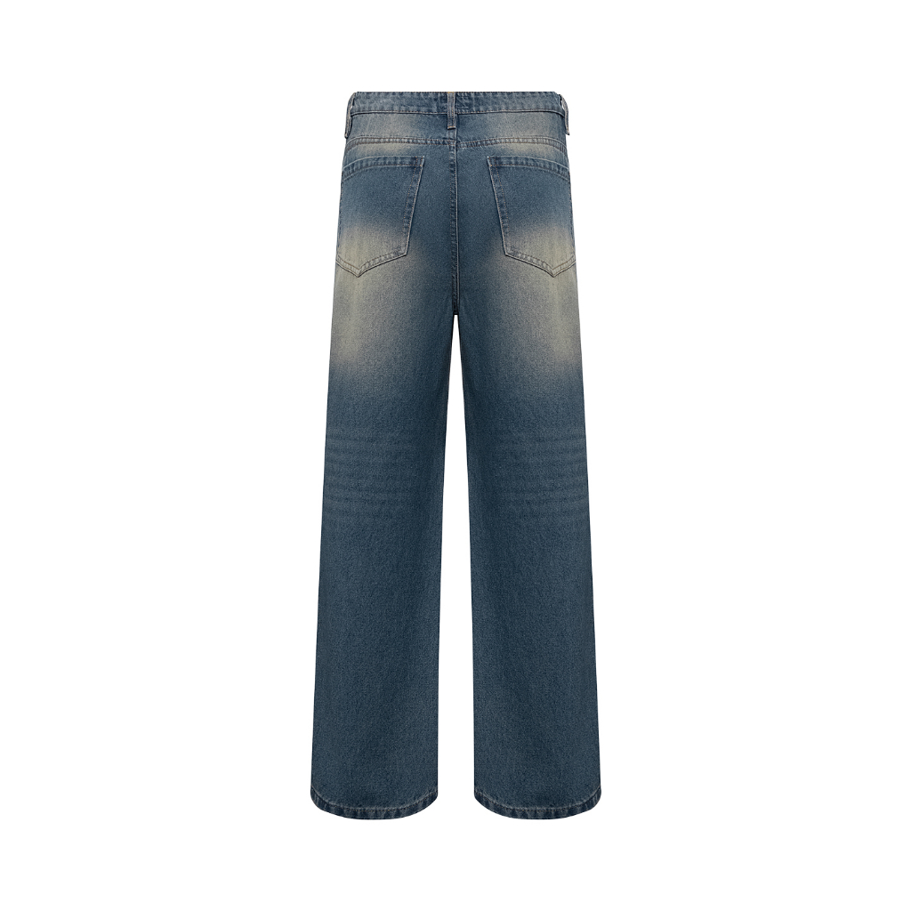 Quần jean nam Tum Machines BLUE CREAM – BAGGY JEAN