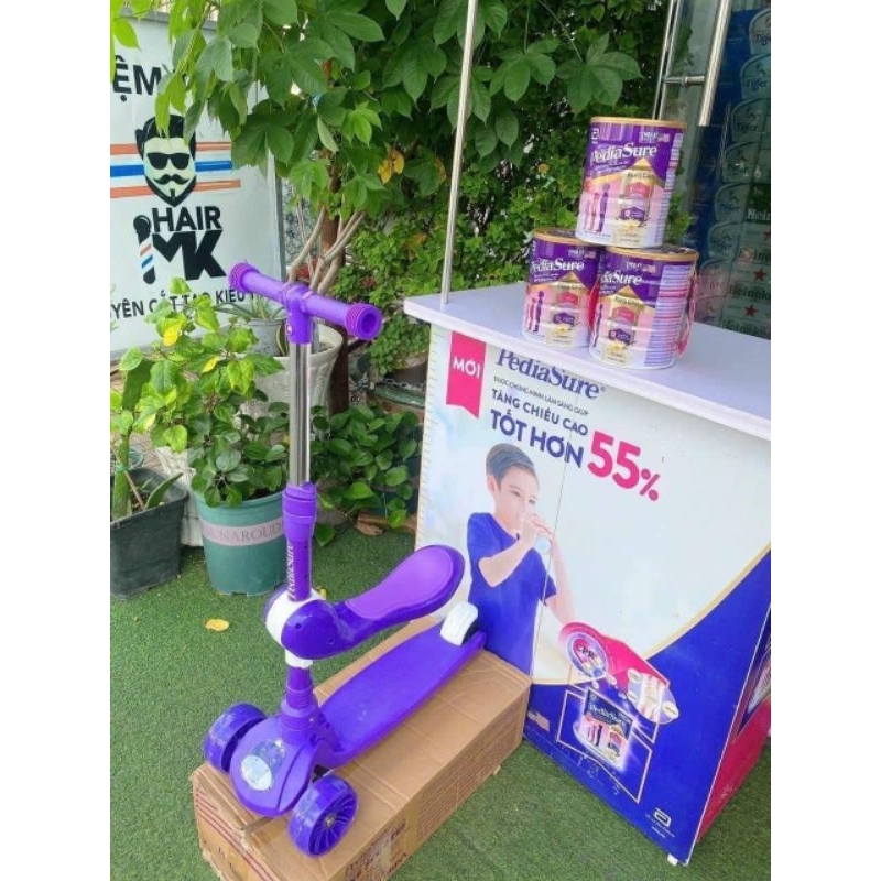 Xe trượt scooter chòi chân có đèn nhạc đa năng 2in1 cho bé🍒🍒freeship🍒🍒cho bé 1-6 tuổi