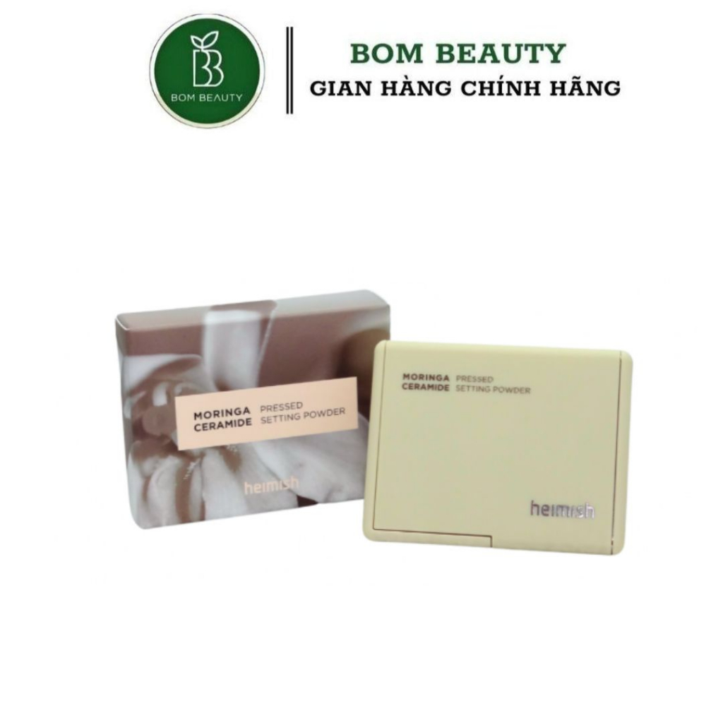Phấn phủ kiềm dầu Chùm ngây Heimish Moringa Ceramide Pressed Setting Powder