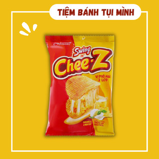 [Hàng mới] Bánh snack Swing Cheez vị phô mai 2 lớp 32g, đồ ăn vặt