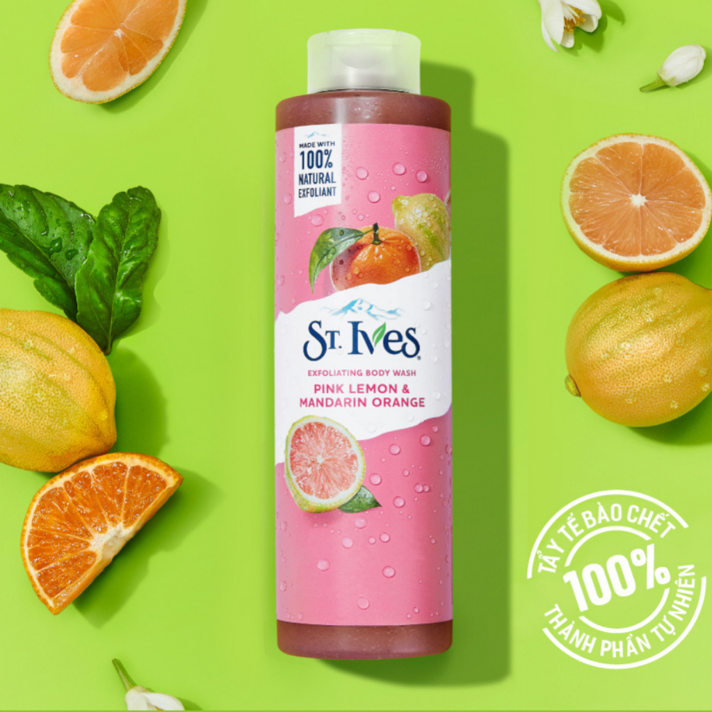 Combo 3 chai sữa tắm St.Ives Cam chanh 650ml