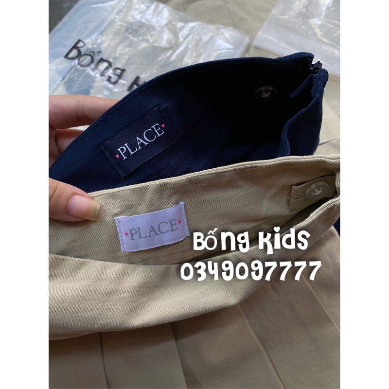 Chân Váy Bé Gái Đồng Phục Xếp Li Place