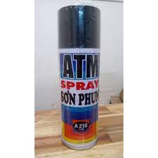 Sơn phun đen bóng a 210 / đen mờ a212 atm spray cao cấp