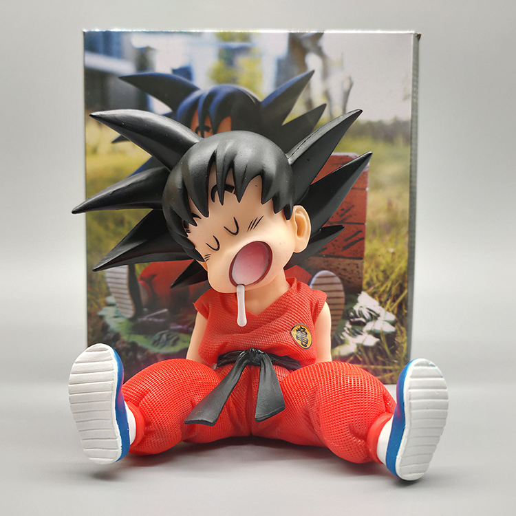 Mô Hình Goku Ấu Thơ, Ngồi Ngủ Cute Dễ Thương, Cao 8,5cm - Tượng Figure Dragon Ball