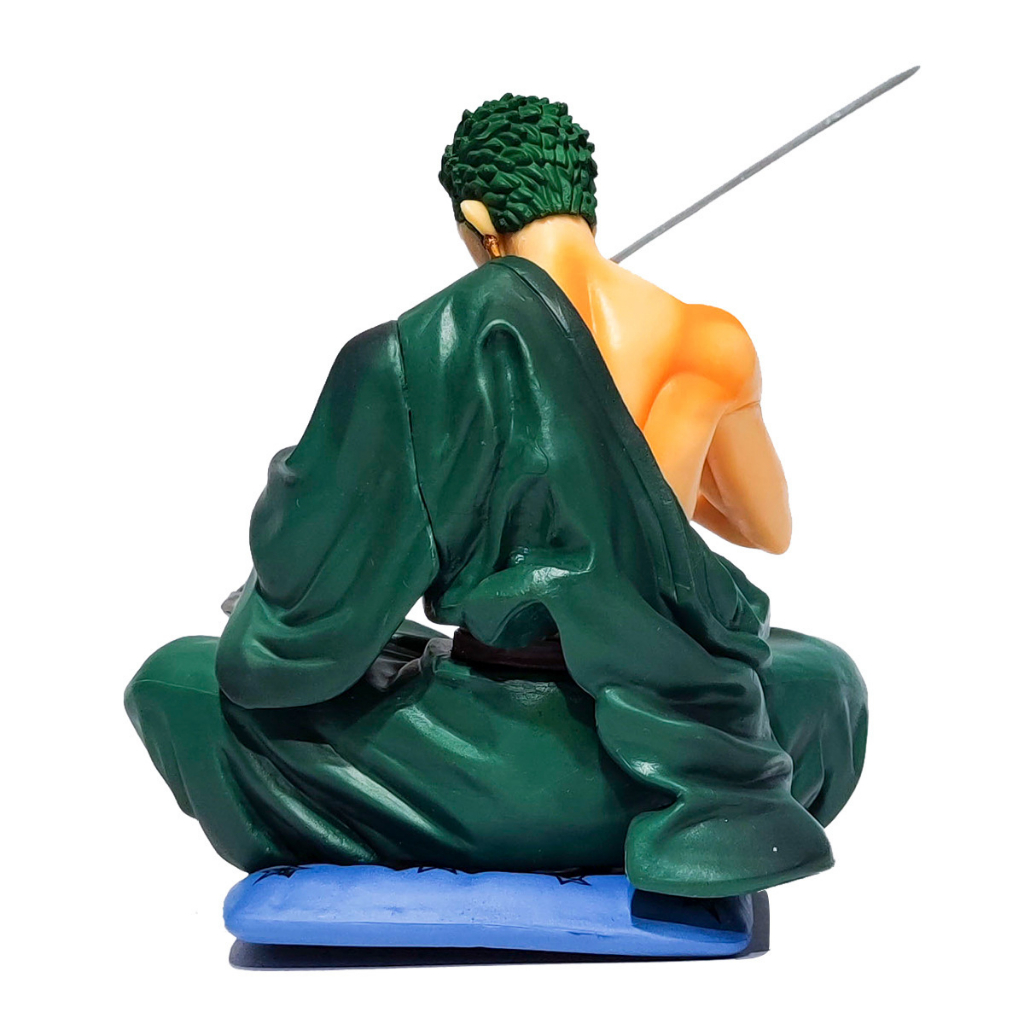 Mô hình Zoro One Piece - Zoro Ngồi Lau KIếm - Hàng Cao Cấp - Cao 17cm - Tượng Figure
