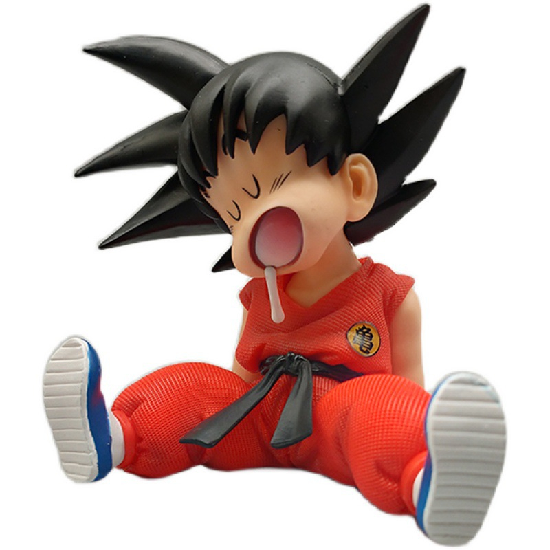 Mô Hình Goku Ấu Thơ, Ngồi Ngủ Cute Dễ Thương, Cao 8,5cm - Tượng Figure Dragon Ball