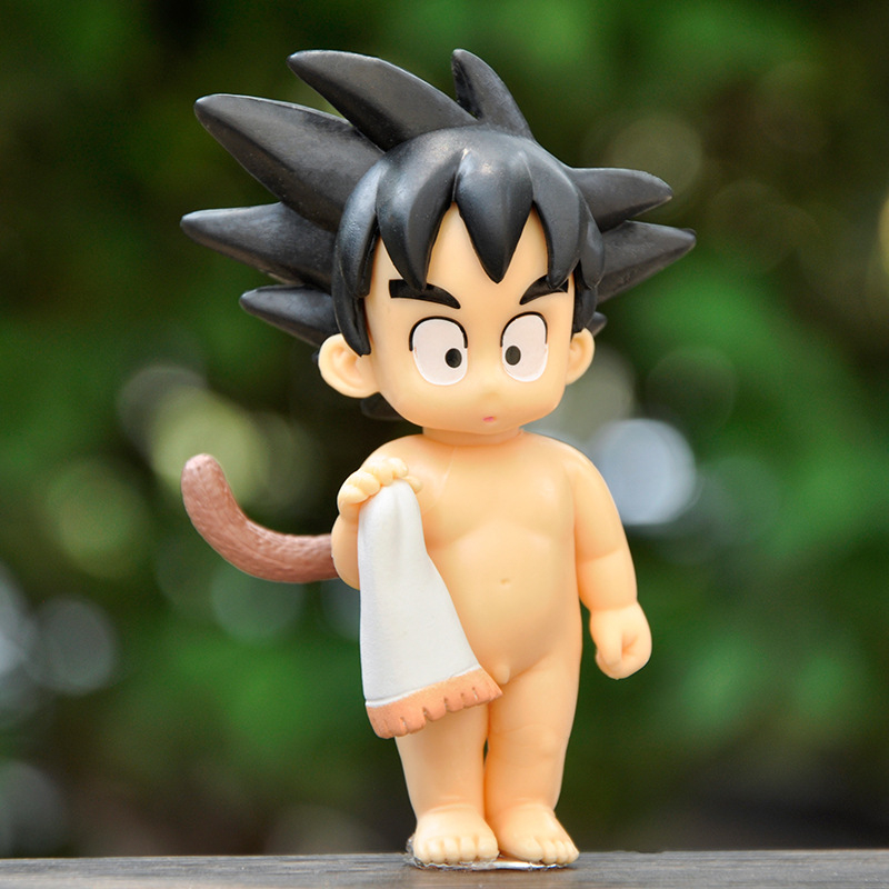 Mô Hình Goku DragonBall Thời Thơ Ấu Đang Tắm, Cao 10 Cm, Decor Trang Trí, Bộ Sưu Tập Nhân Vật Yêu Thích