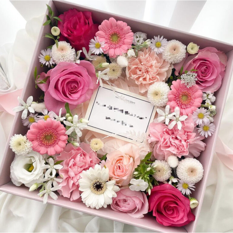 Hộp Vuông Bìa Cứng Cao Cấp Mặt Mica Qùa Tặng - MINDI STORE