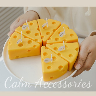 Nến thơm phòng hình phô mai_nến trang trí phòng, decor góc chụp ảnh