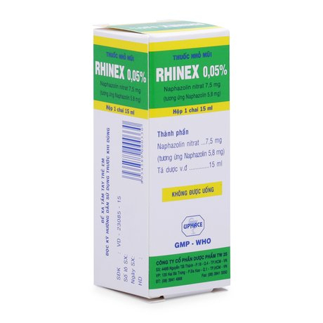 Rhinex Nhỏ Mũi. Lốc 10 chai 15ml.