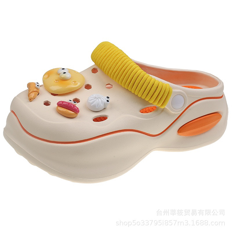 Dép crocs cross dép nữ crocs đế cao êm chân mẫu Trứng cute dễ thương