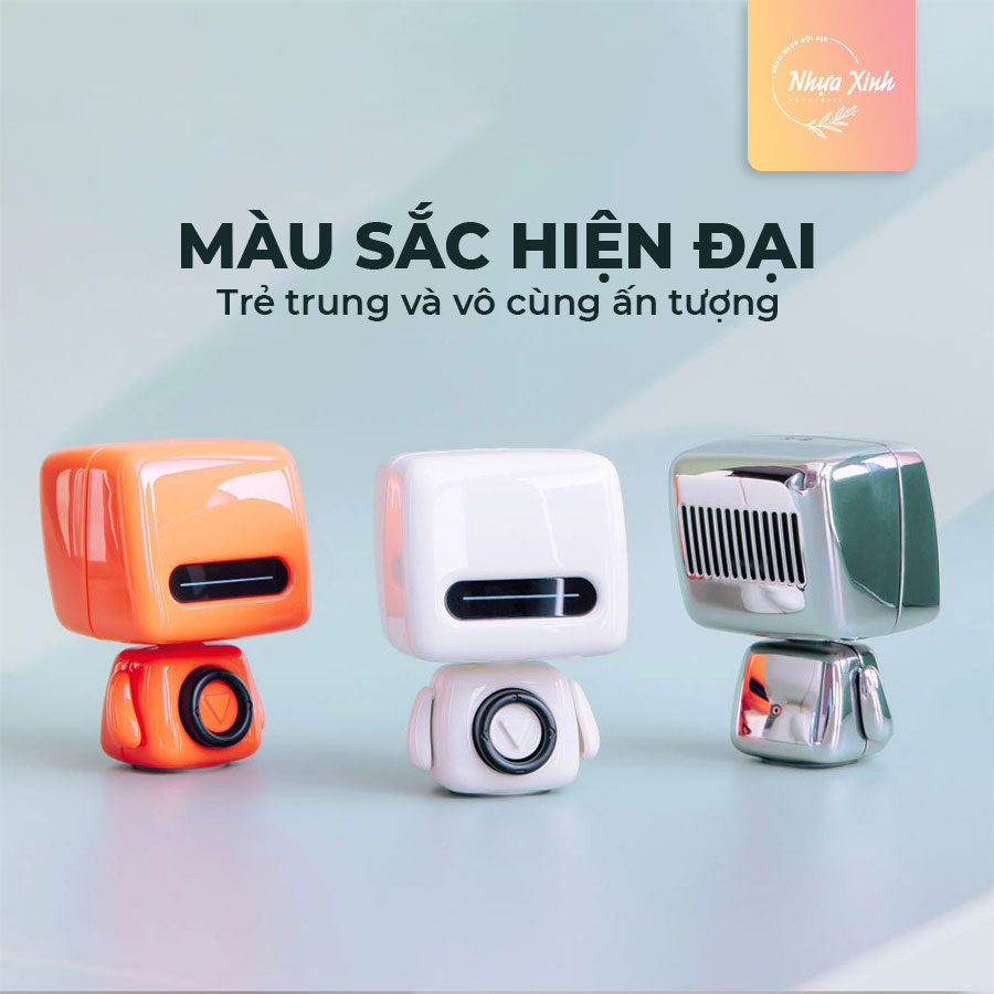 Loa bluetooth mini thông minh hình robo có dây đeo kiểu dáng hiện đại ROBLUE NX28