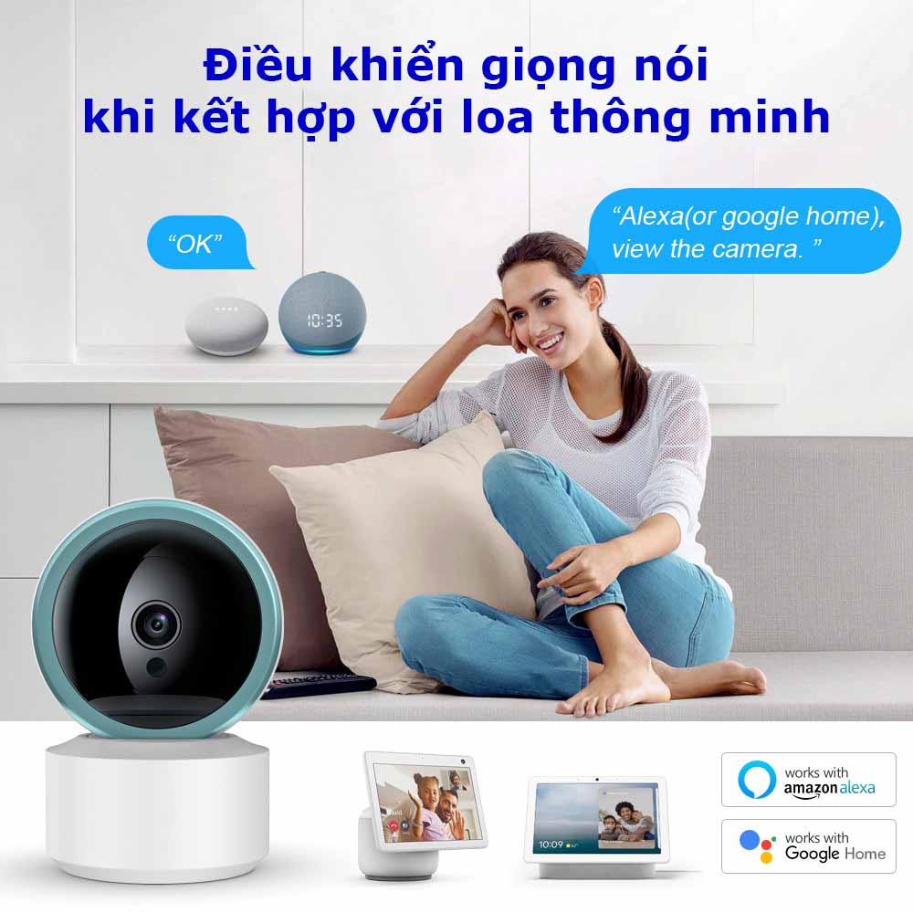 Camera TUYA  kết hợp bộ điều khiển cửa cuốn