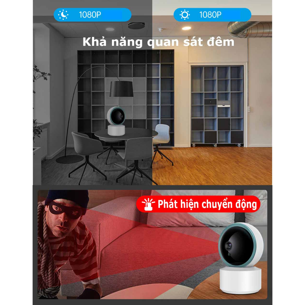 Camera TUYA  kết hợp bộ điều khiển cửa cuốn