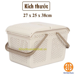 Làn đi sinh ,giỏ nhựa đựng quần áo có nắp đủ size,có quai xách Việt Nhật cho mẹ và bé màu sắc nhã nhặn.