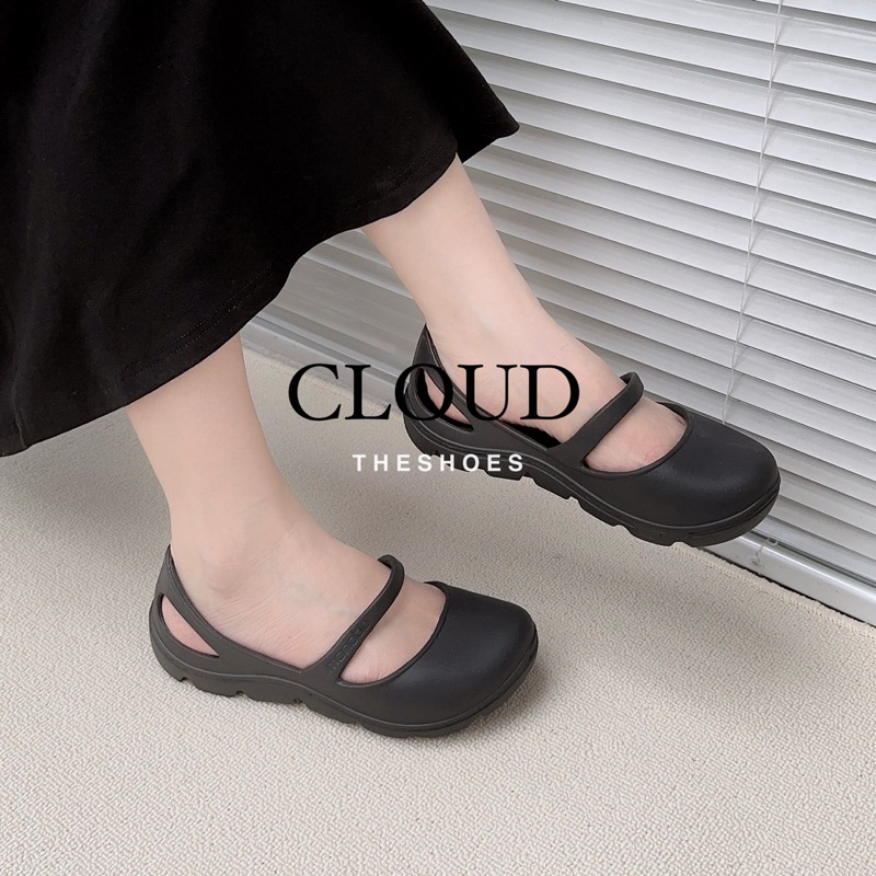 Giày nhựa bít mũi mũi tròn