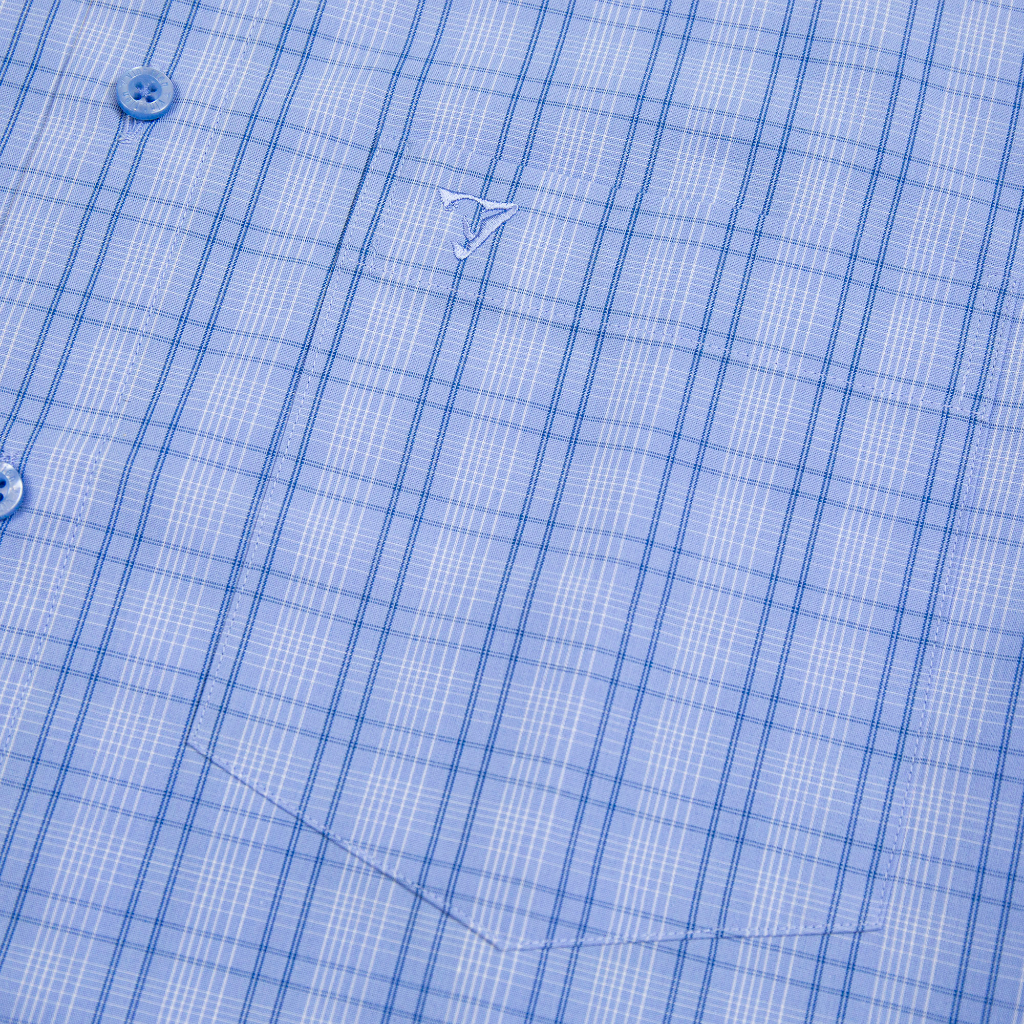 Áo sơ mi dài tay nam Vĩnh Tiến dáng regular vạt ngang - G394