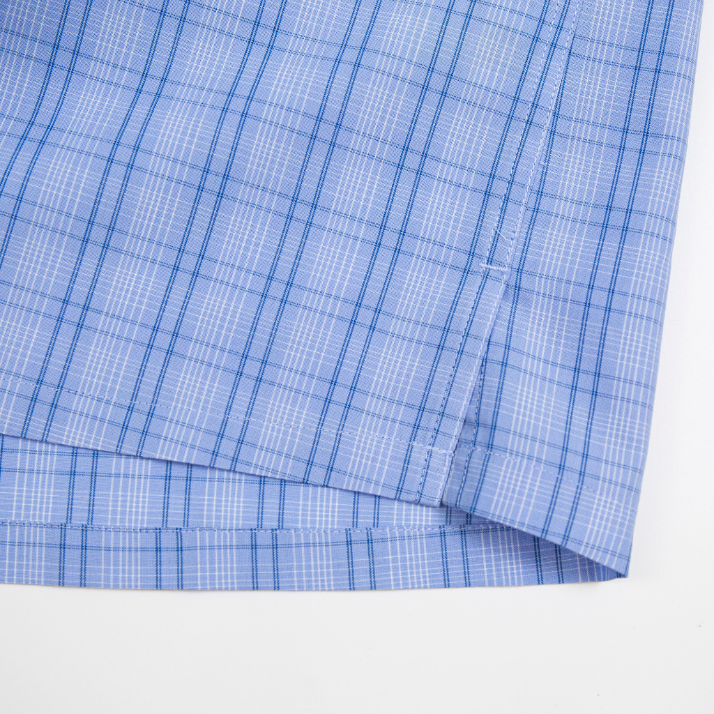 Áo sơ mi dài tay nam Vĩnh Tiến dáng regular vạt ngang - G394