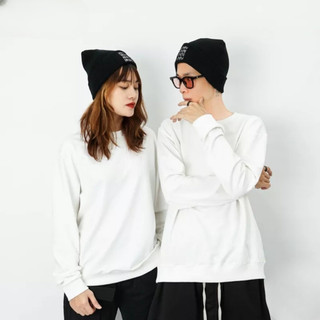 Áo sweater trơn nam nữ form rộng áo tay dài trơn unisex áo sweater basic nỉ bông dày mềm mịn Zenkonam MAD 002