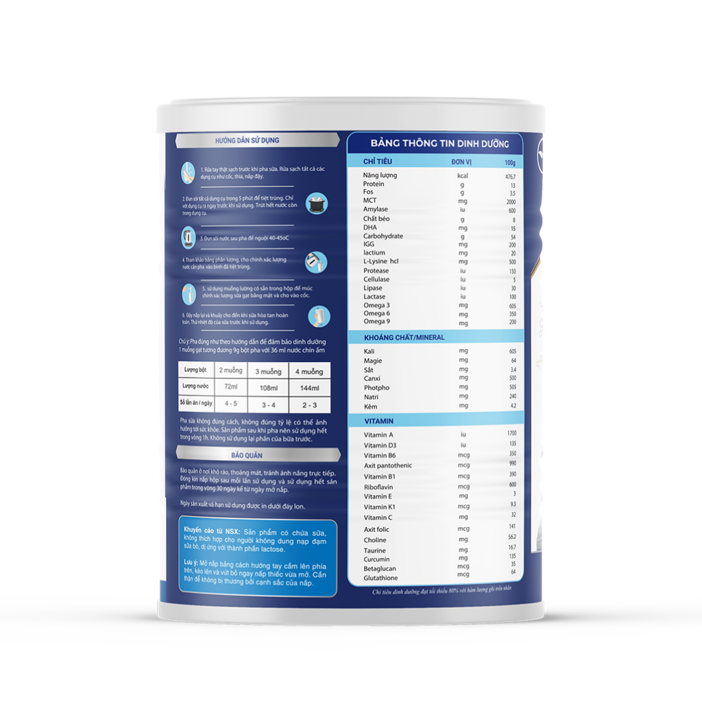 Combo 3 Hộp Sữa Asia Gold HCN 900g. Tặng Kèm 1 Hộp Sữa Non 900g Và 1 Hộp Bổ Phổi Oly 30 Viên