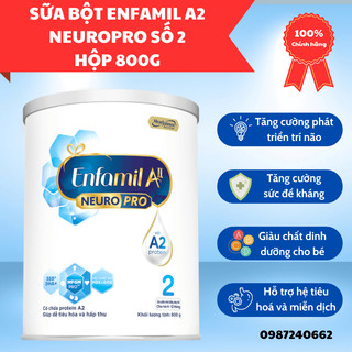 Sữa Bột Enfamil A2 Neuropro 2 cho trẻ từ 6- 12 tháng tuổi giúp phát triển trí não hộp 800g