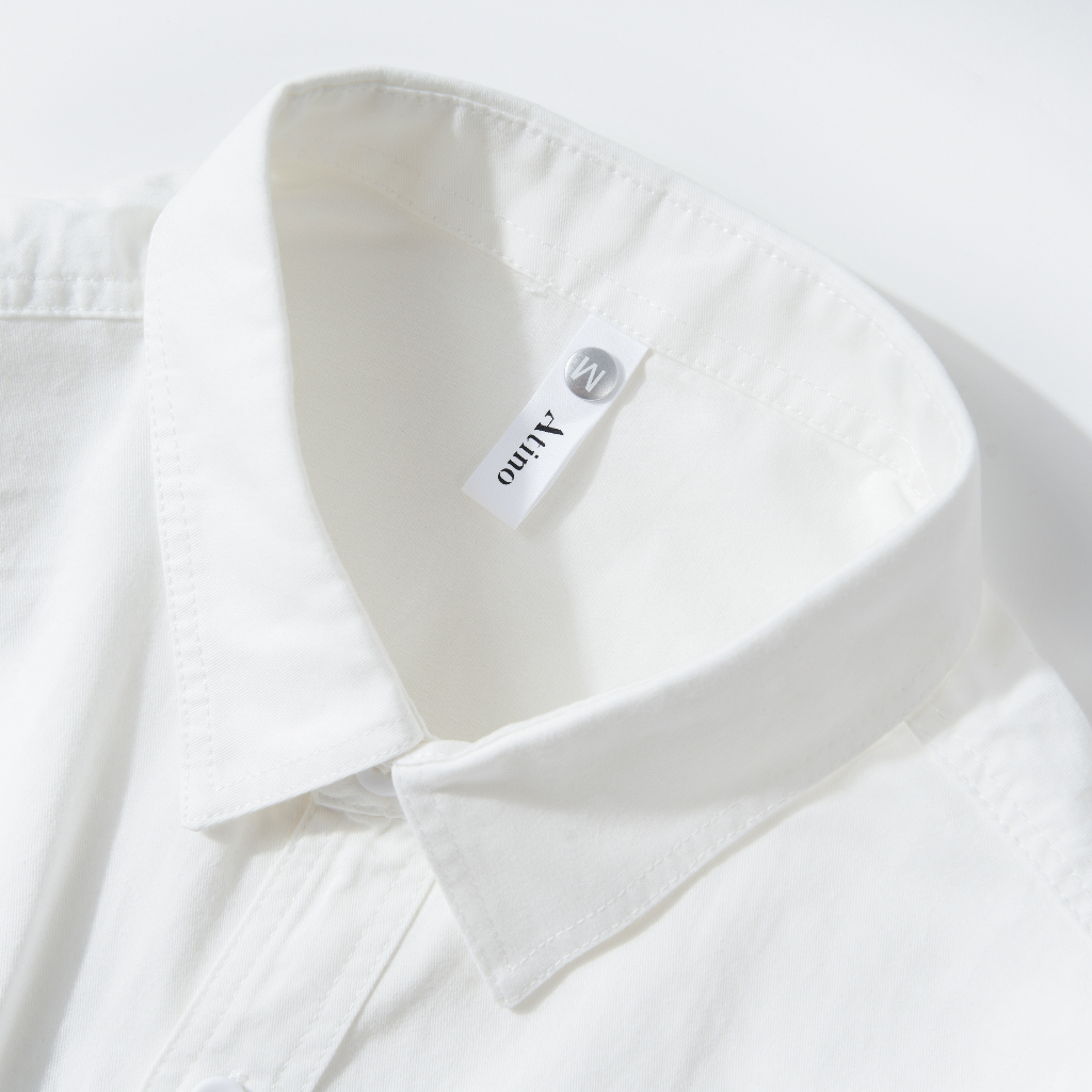 Áo Sơ Mi Nam Trơn ATINO Vải Cotton 100% mềm mịn thoáng mát Form Regular SM3.4473