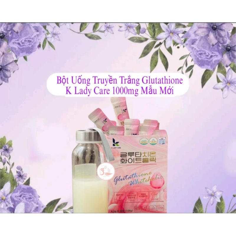 Bột Uống Truyền Trắng Glutathione K Lady Care 1000mg Mẫu Mới