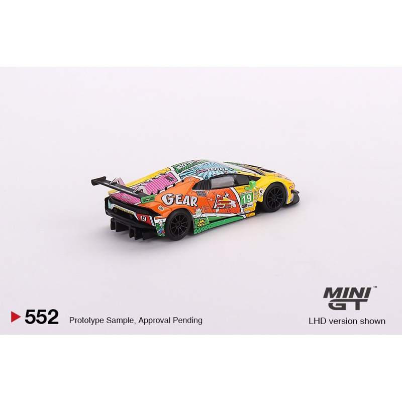 Hobby Store xe mô hình Mini GT #552 Lamborghini Huracan GT3 EVO #19 GEAR Racing 2020 IMSA Daytona - LHD