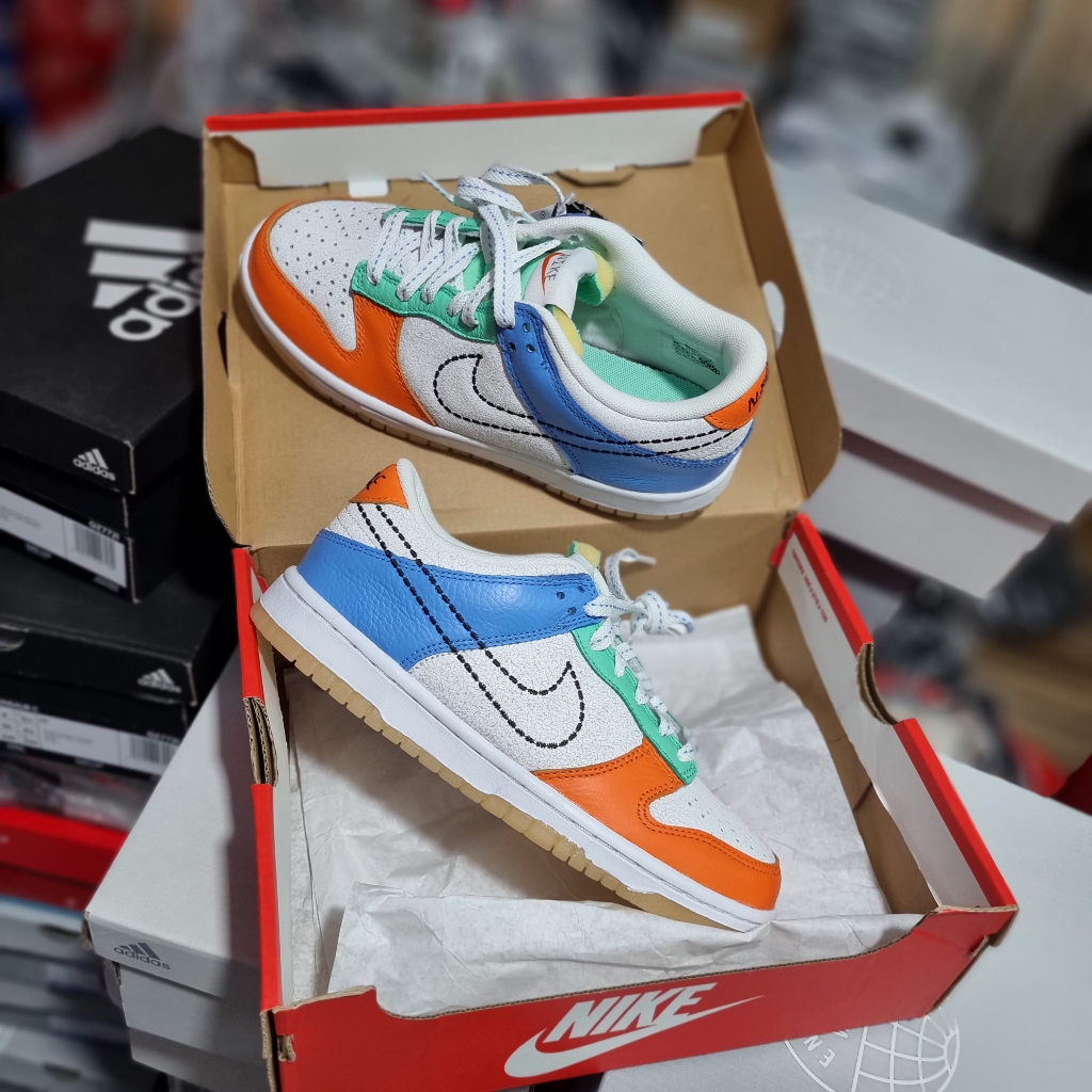 Giày Sneaker Dunk Low GS Nữ Ni.ke DX3363 100 Hàng Authentic Nội Đia Nhật Bản