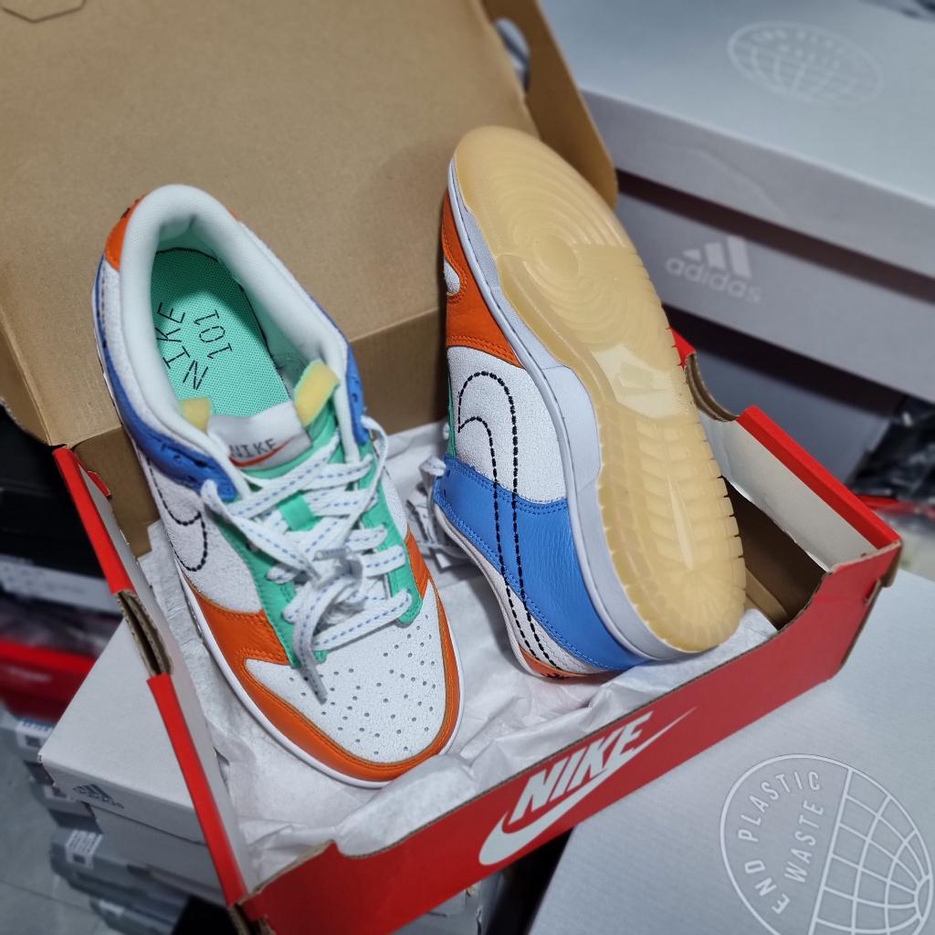 Giày Sneaker Dunk Low GS Nữ Ni.ke DX3363 100 Hàng Authentic Nội Đia Nhật Bản