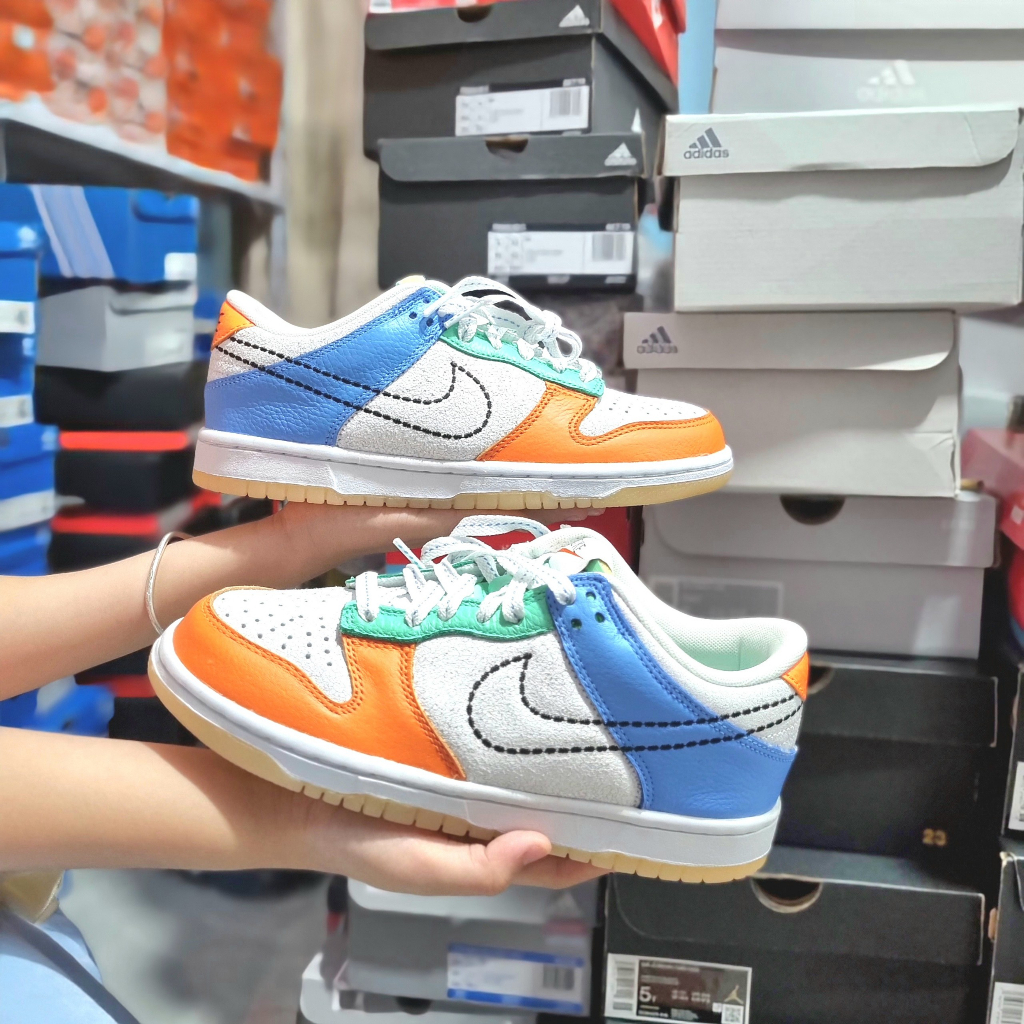 Giày Sneaker Dunk Low GS Nữ Ni.ke DX3363 100 Hàng Authentic Nội Đia Nhật Bản