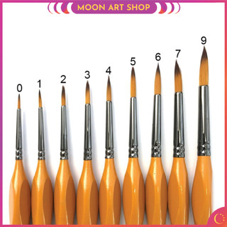 Cọ vẽ Hand ZBS2 đầu tròn full size vẽ tranh làm nail