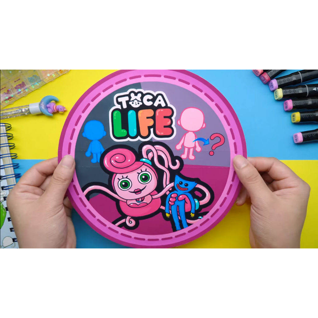 ĐỒ CHƠI NGÔI NHÀ BÚP BÊ GIẤY CẮT THỦ CÔNG DIY - Ngôi nhà của bé Mommy long legs and huggy wuggy packing in CandyHome Pap