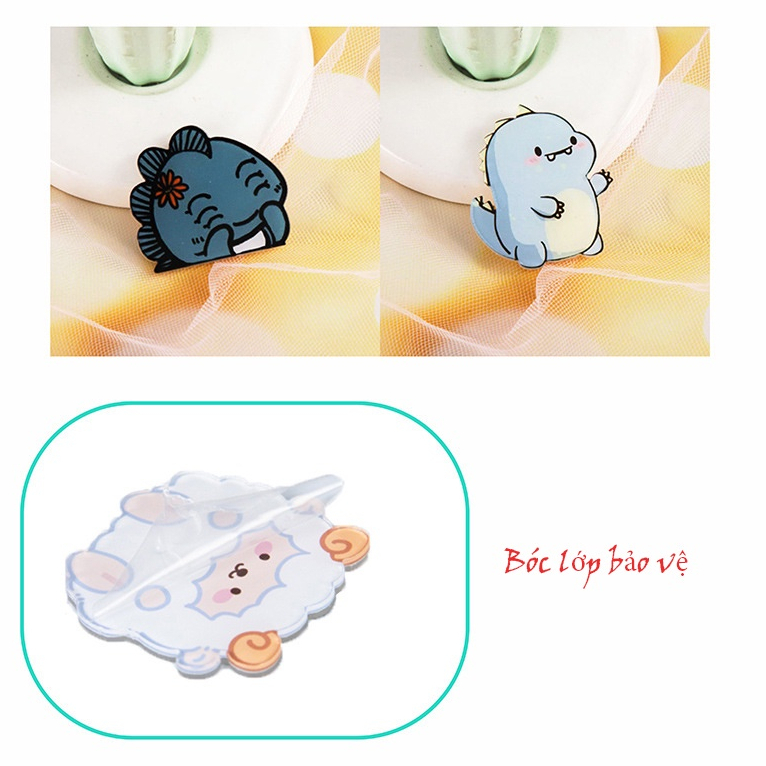 Phụ Kiện Trang Trí Sticker Gài Áo Balo Túi Xách Hoạt Hình Nhiều Mẫu Dễ Thương OPK174